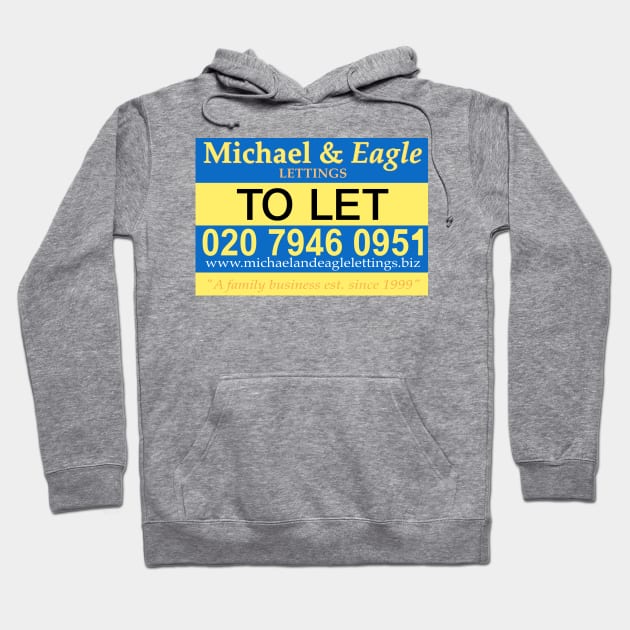 Michael & Eagle Lettings Sticks (Stath Lets Flats) Hoodie by NicksProps